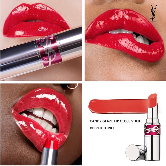 YSL Candy Glaze (color #11 Red Thrill) - Picture 1 of 8